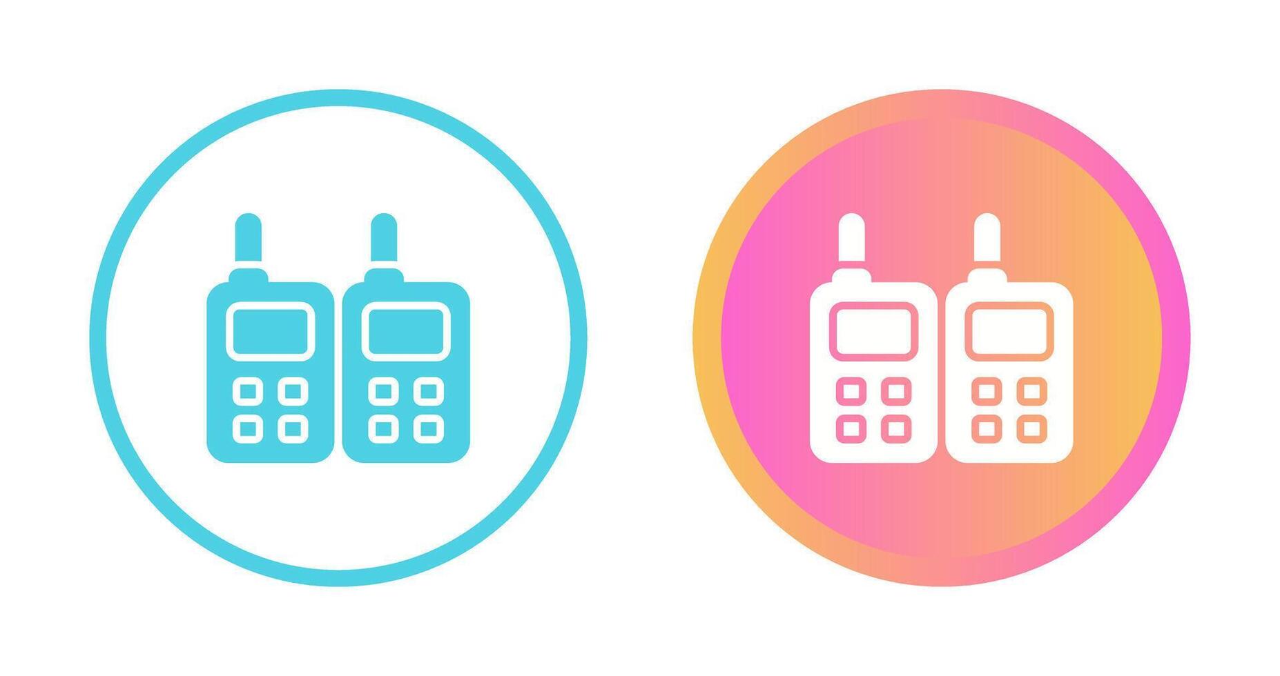 Two way Radio Vector Icon