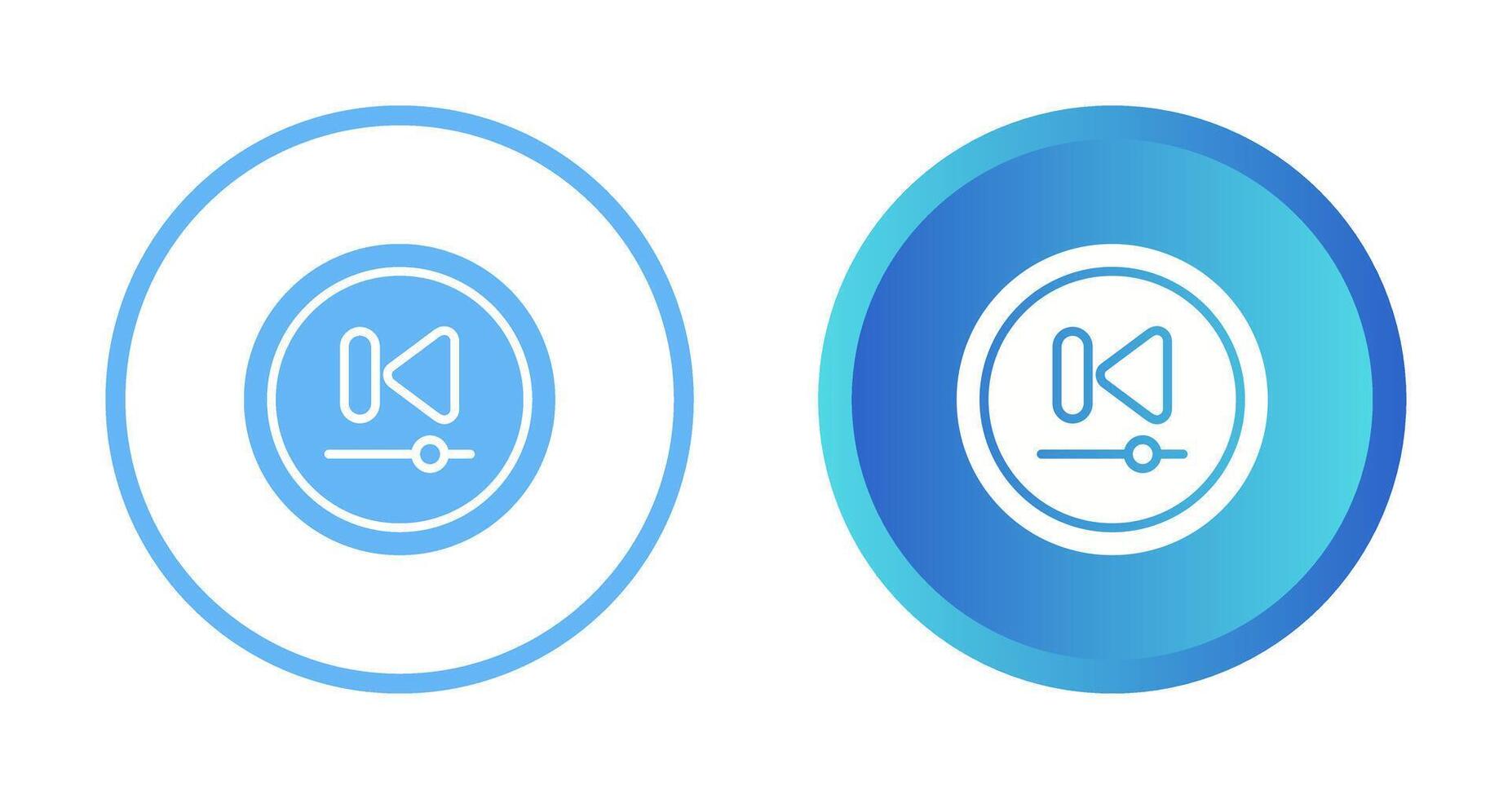 Video Previous Track Butto Vector Icon