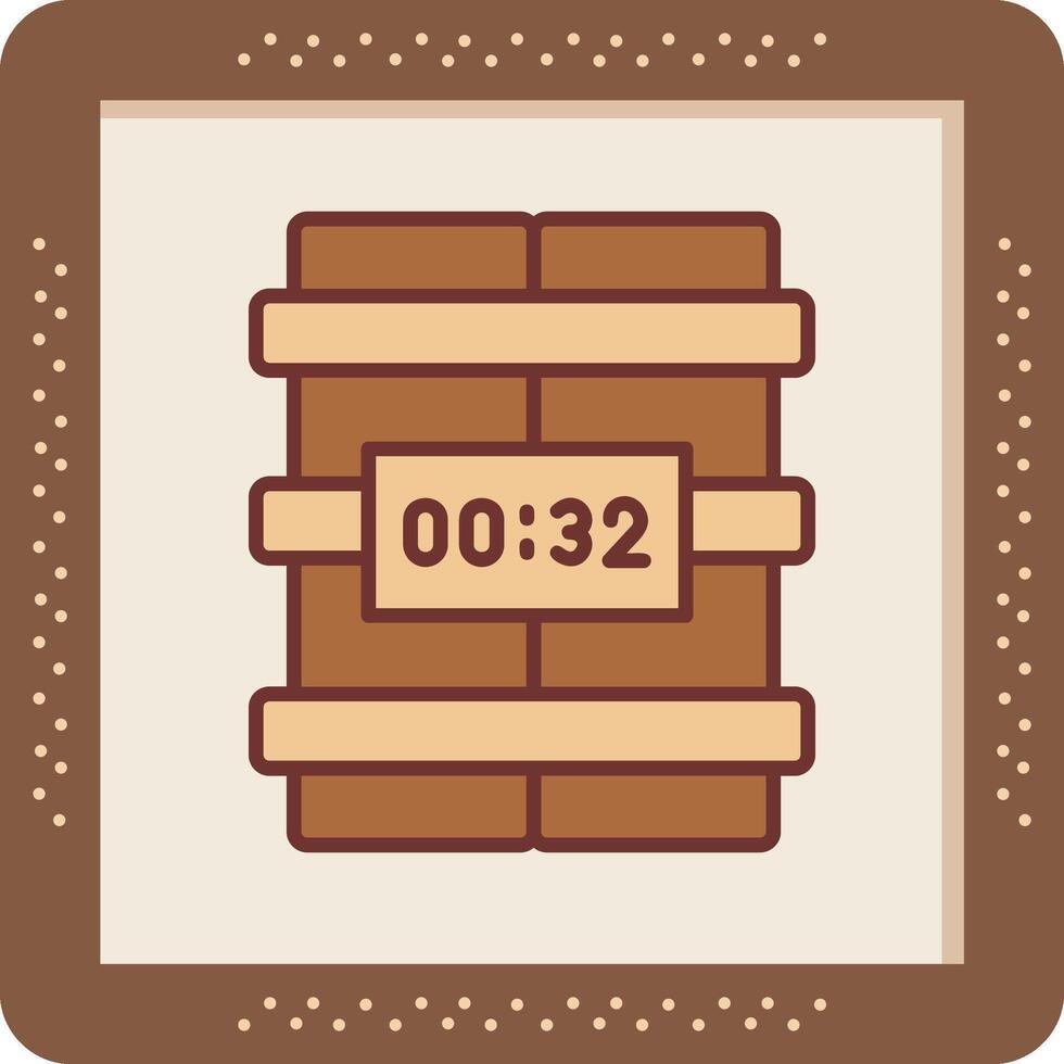 C4 Time Bomb Vector Icon
