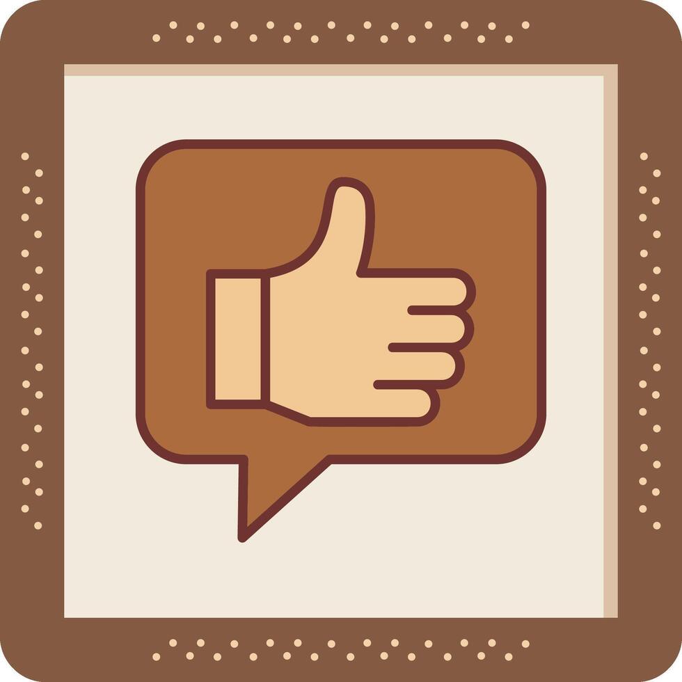 Thumbs Up Vector Icon