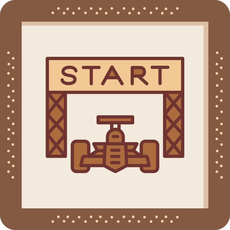 Starting Race  Vector Icon