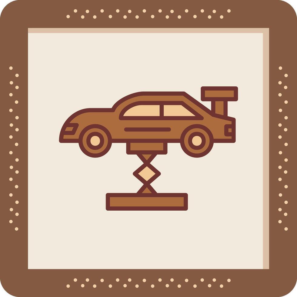 Car Lifting Vector Icon