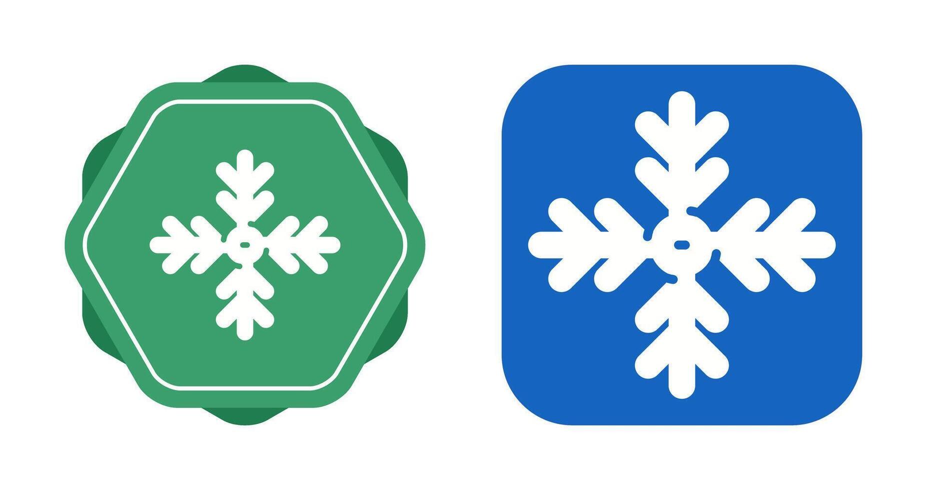 icono de vector de copo de nieve