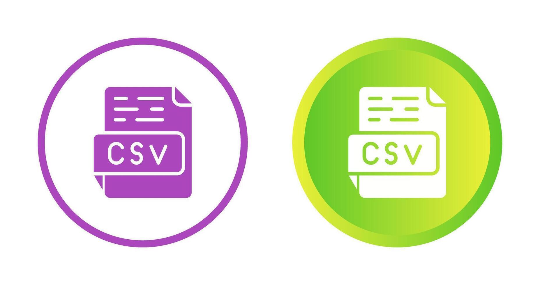 CSV Vector Icon