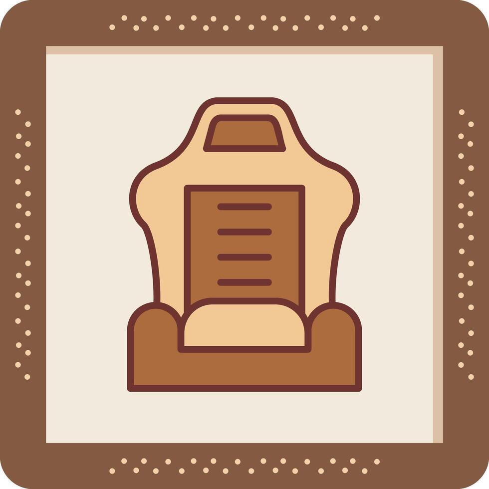 Car Seat Vector Icon