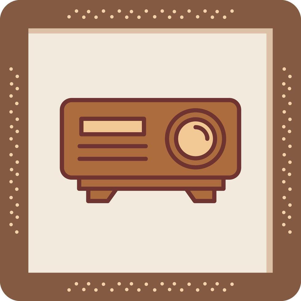 icono de vector de proyector