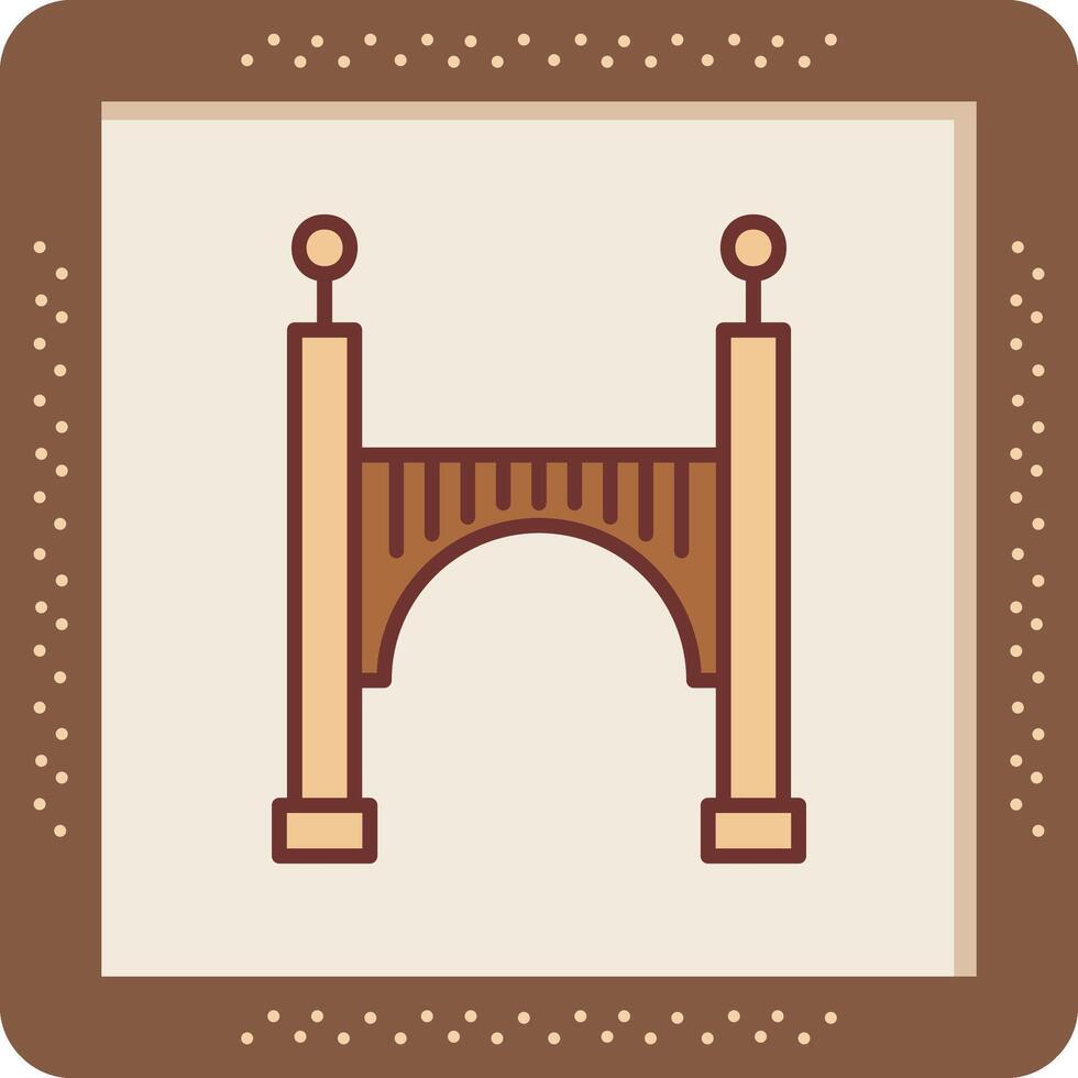 icono de vector de puente