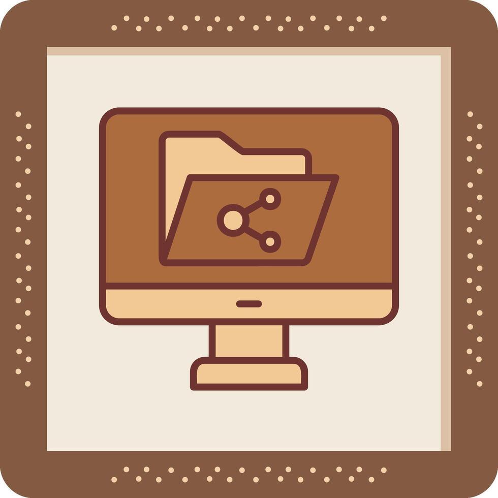 File Sharing Vector Icon