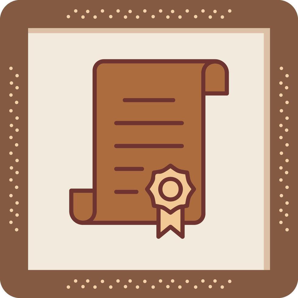 Certificate Vector Icon