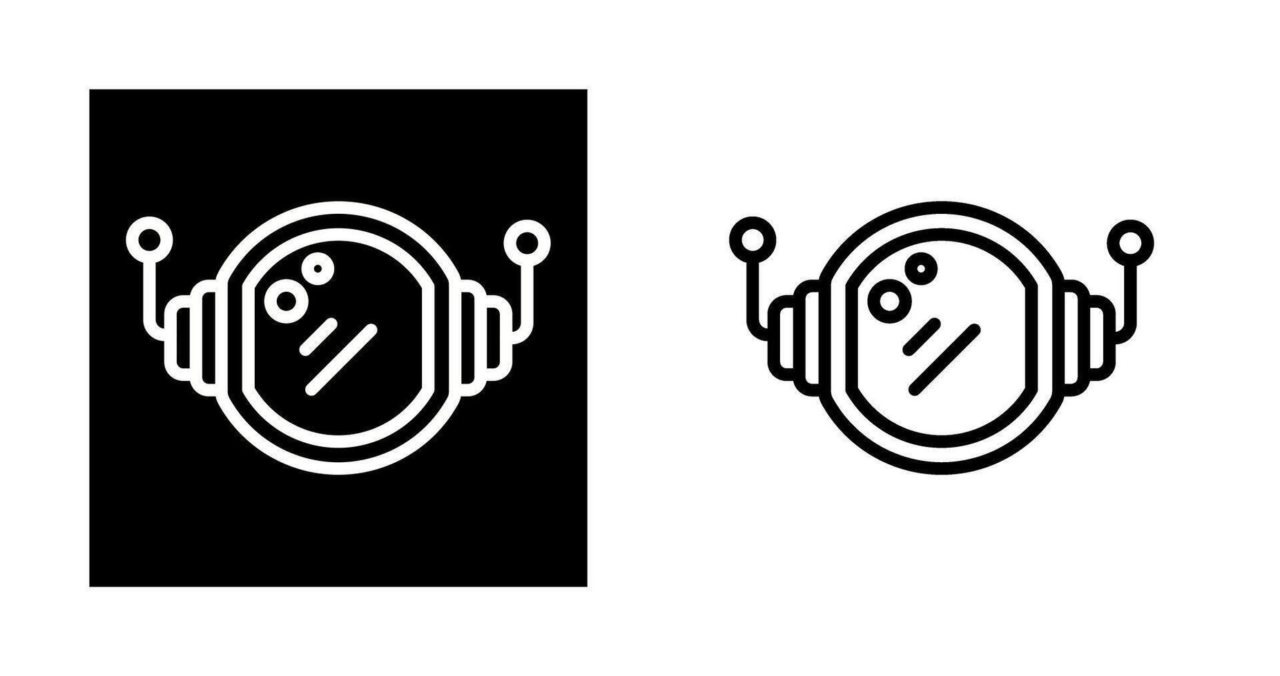 Astronaut Helmet Vector Icon