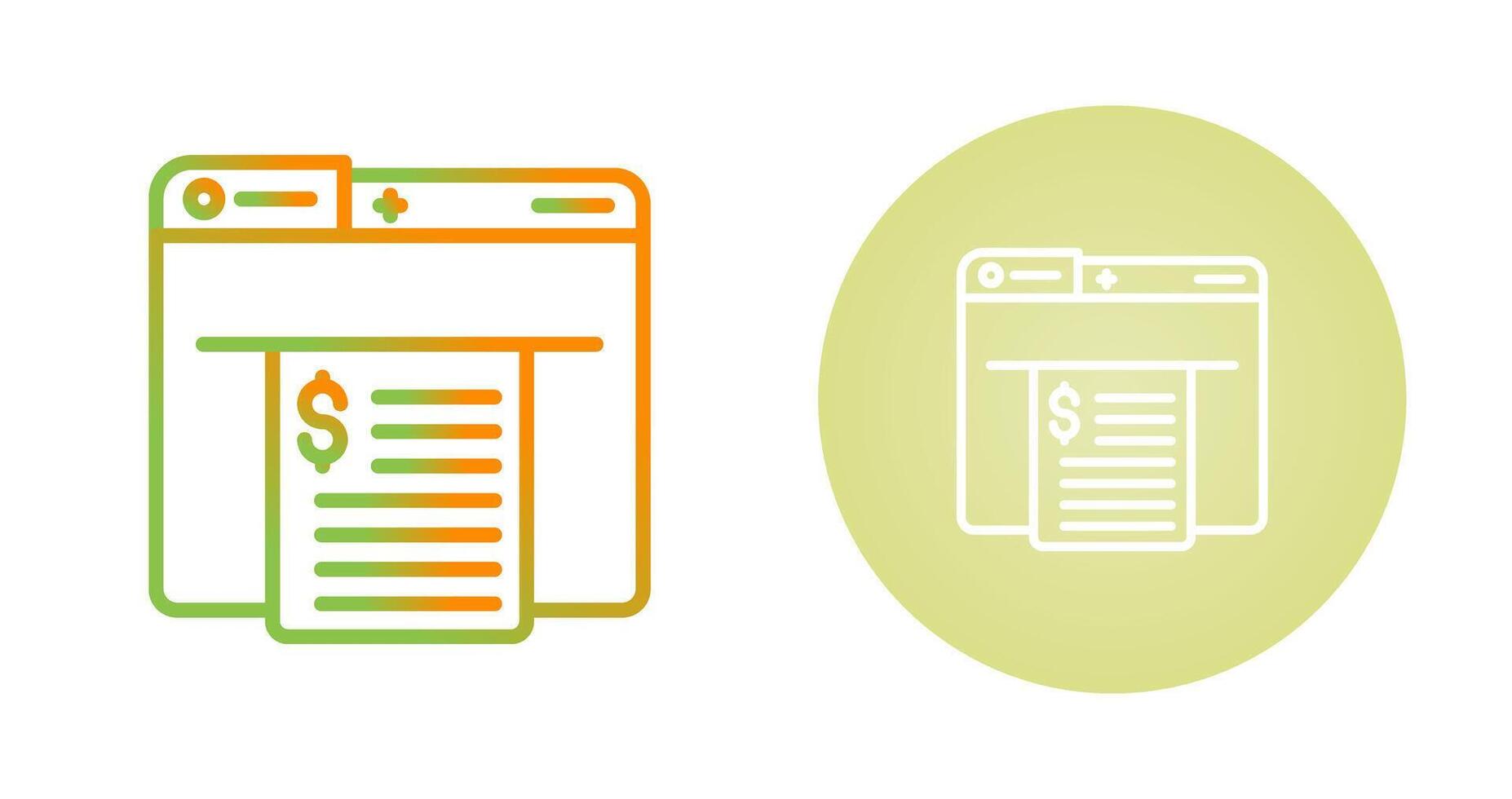 Receipt Vector Icon