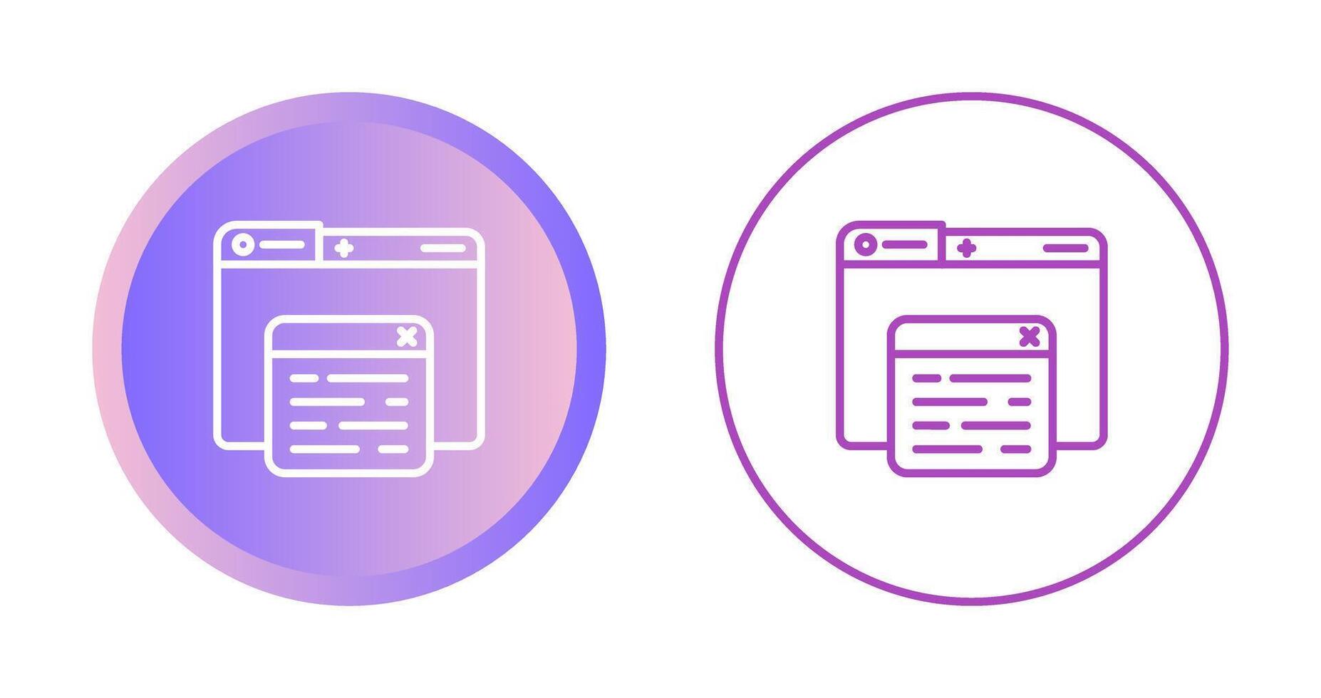 Pop Up Vector Icon