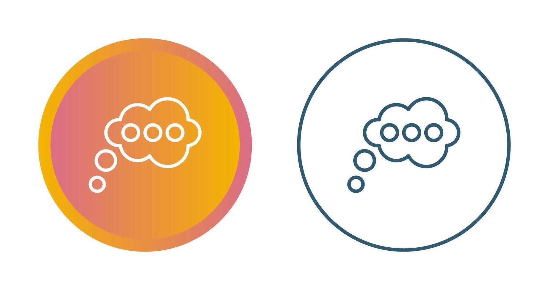 Thinking Vector Icon