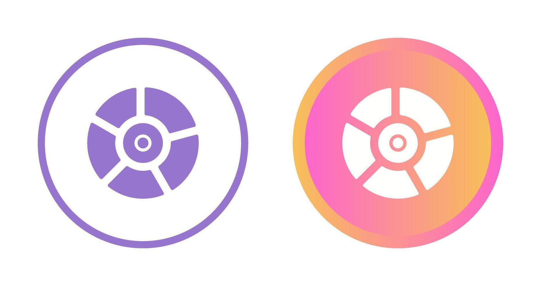 icono de vector de gráfico circular