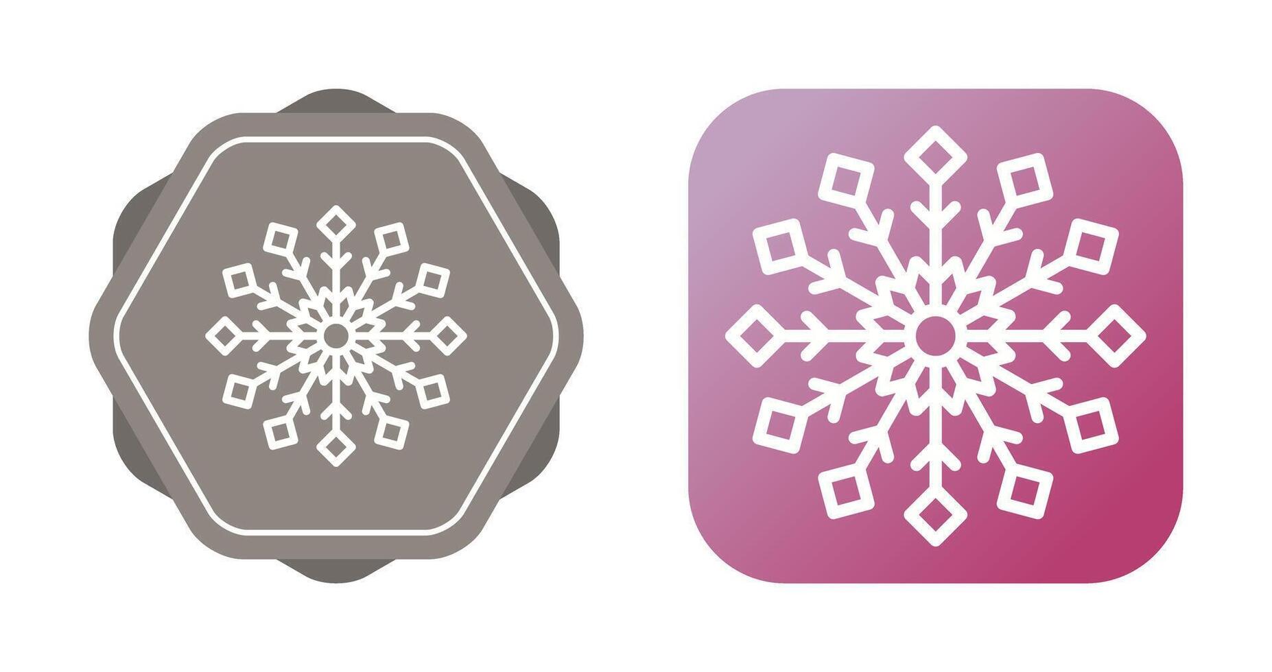 icono de vector de copo de nieve