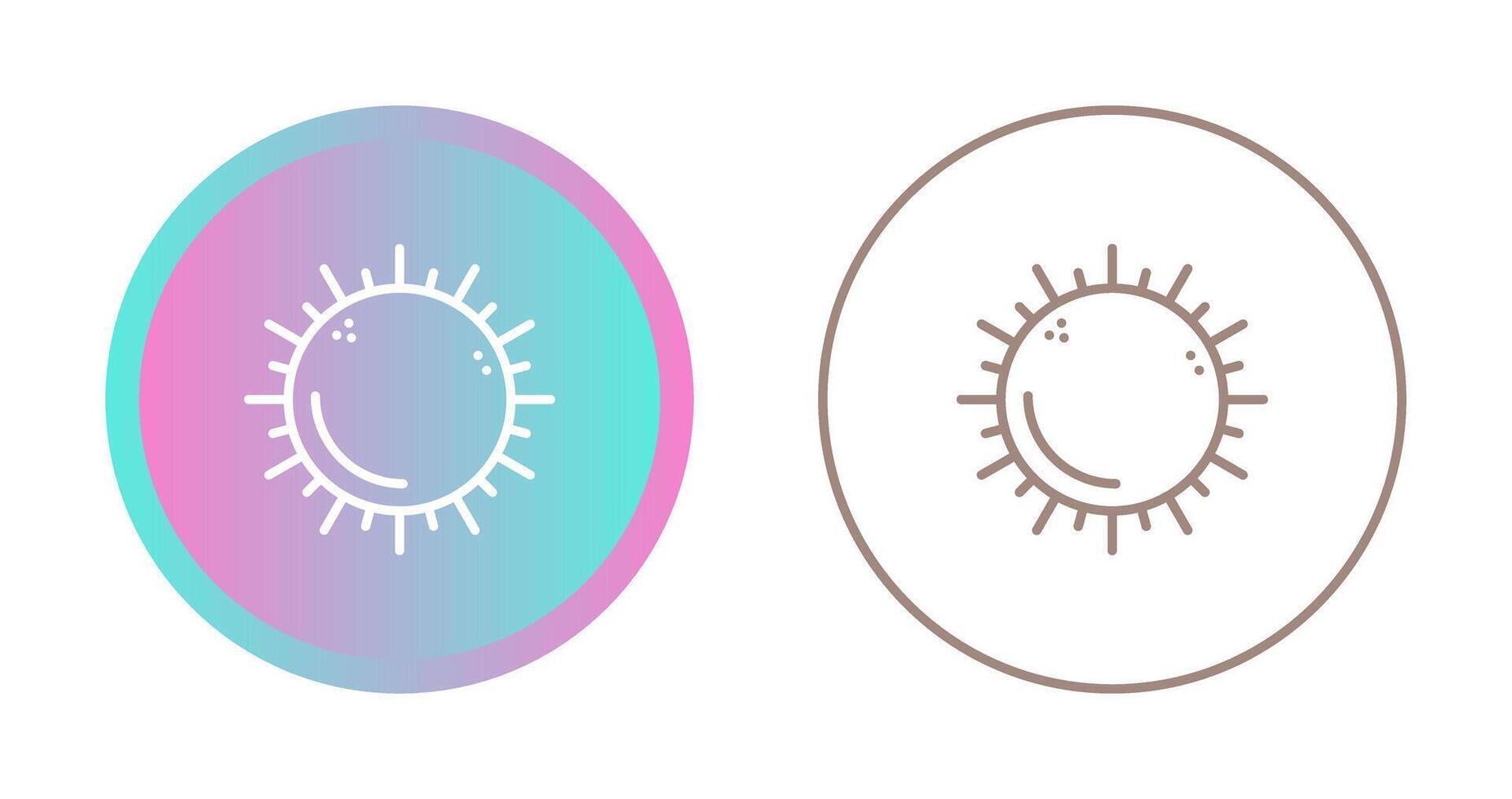 icono de vector de sol