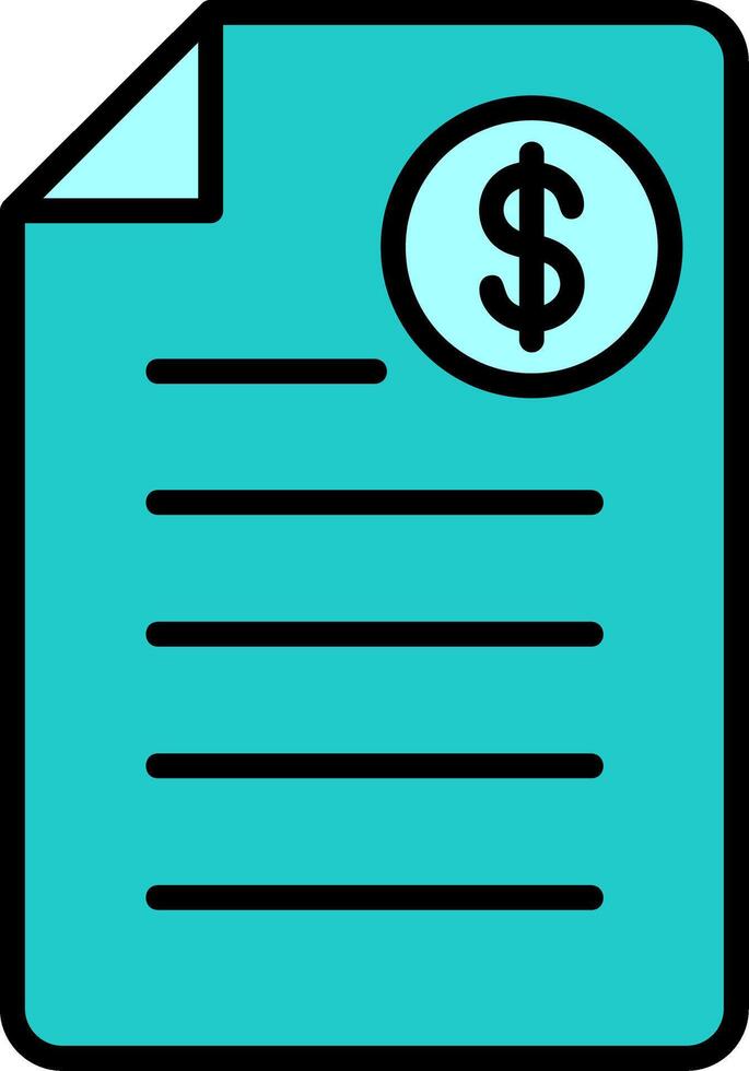 Shopping Invoice Vector Icon