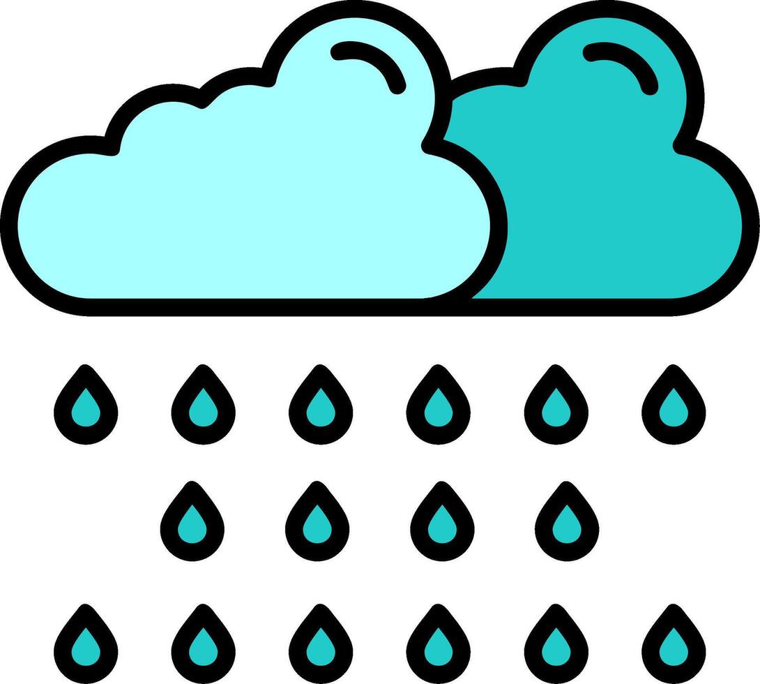 Rain Vector Icon