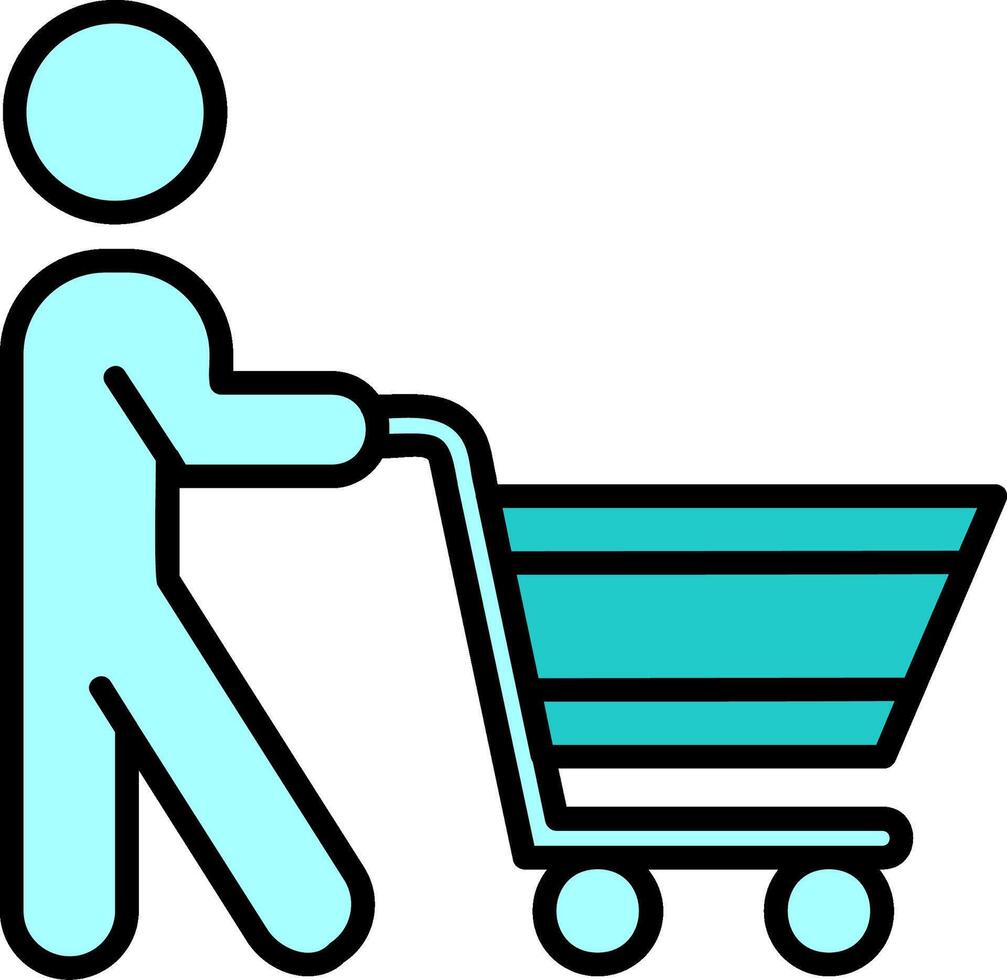 icono de vector de compras