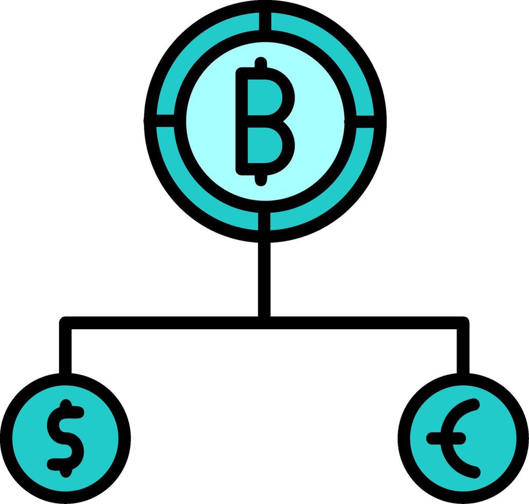 Divide Currency Vector Icon