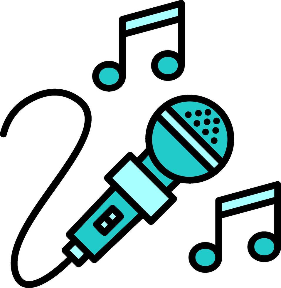 icono de vector de karaoke