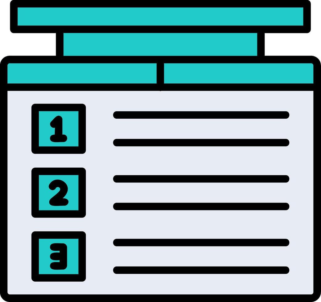Score Board Vector Icon