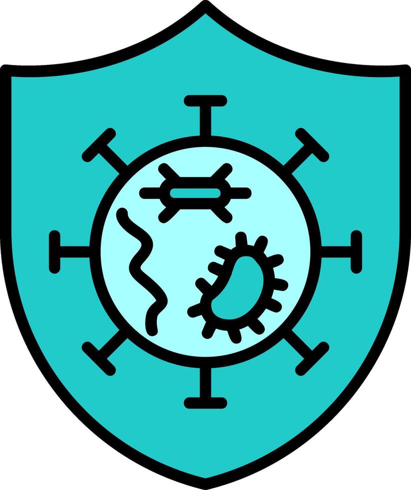 Germs Protected Vector Icon