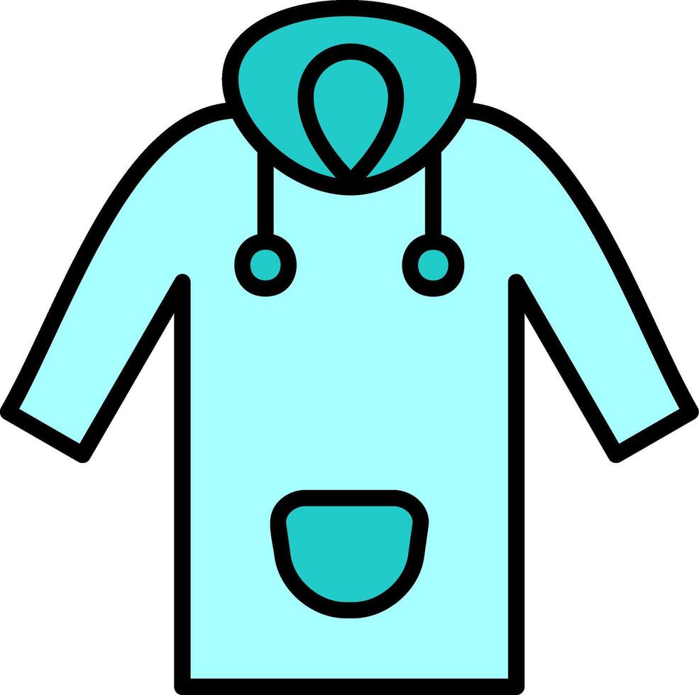 Raincoat Vector Icon