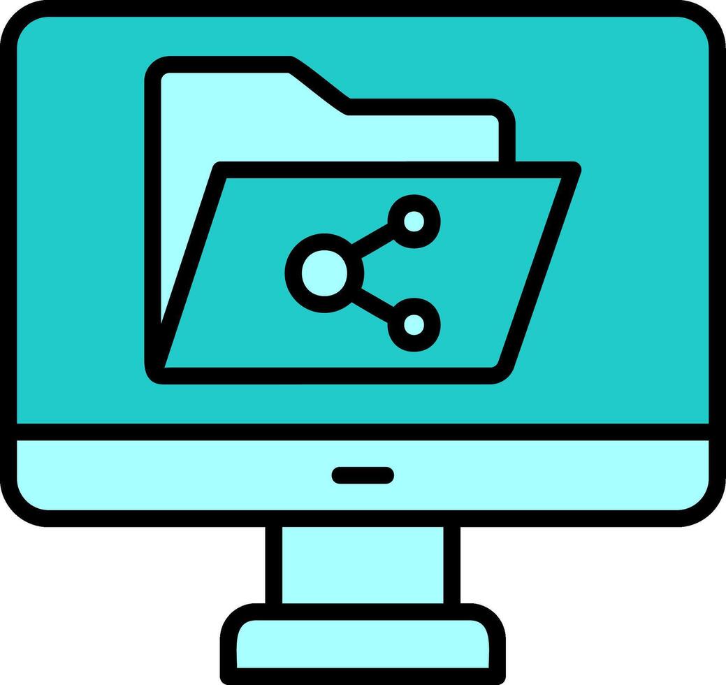 File Sharing Vector Icon