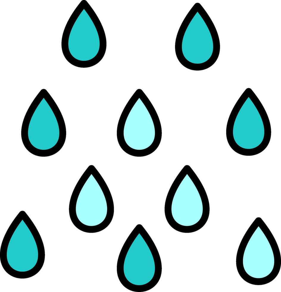 Rain Vector Icon