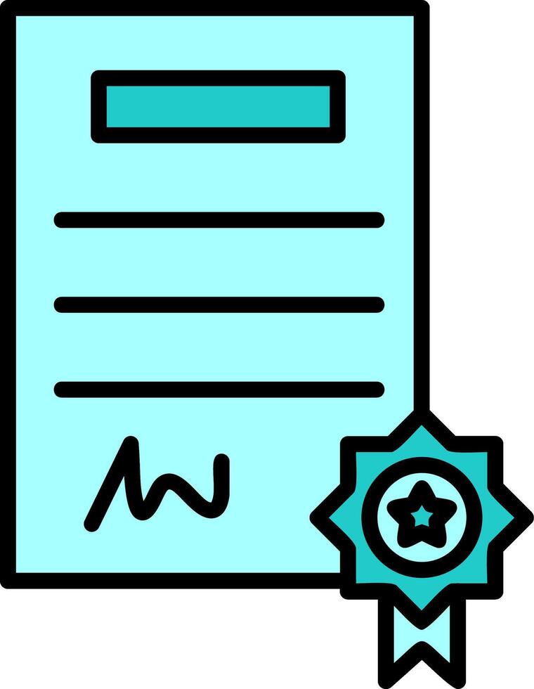 Certificate Vector Icon