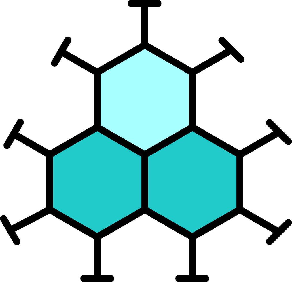 icono de vector de molécula