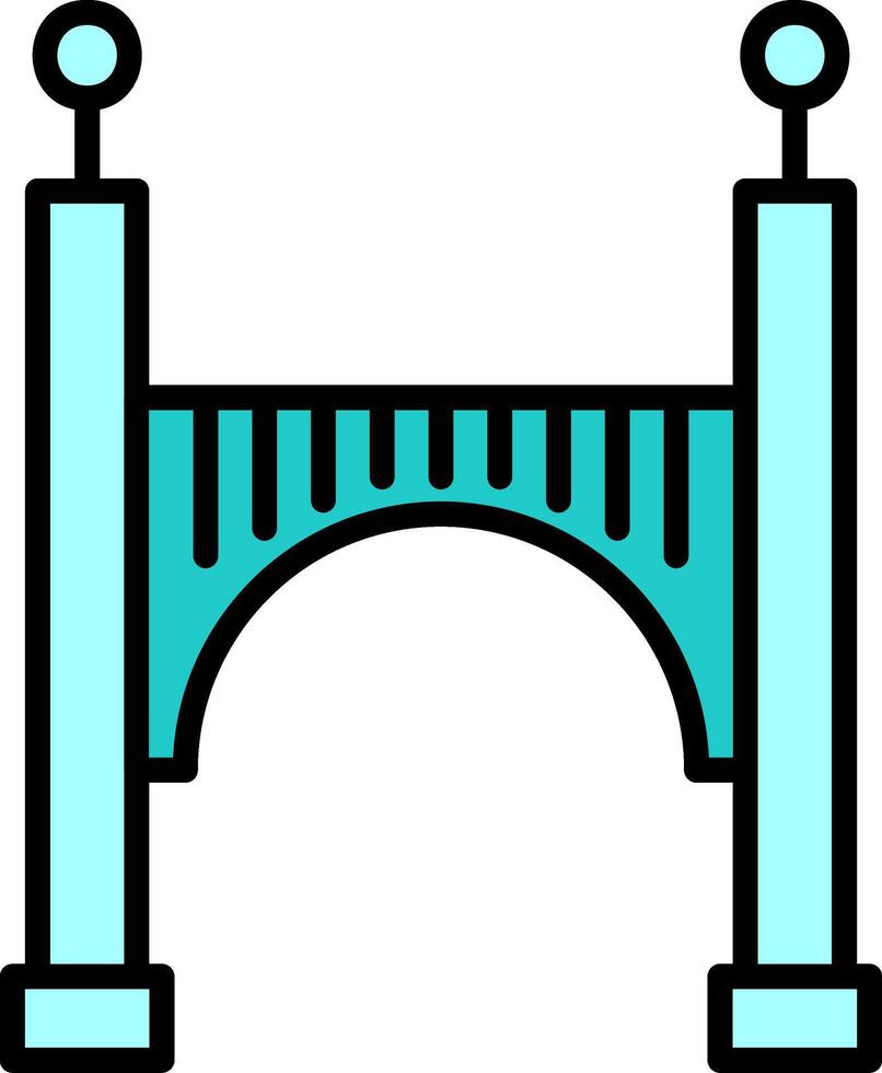 icono de vector de puente