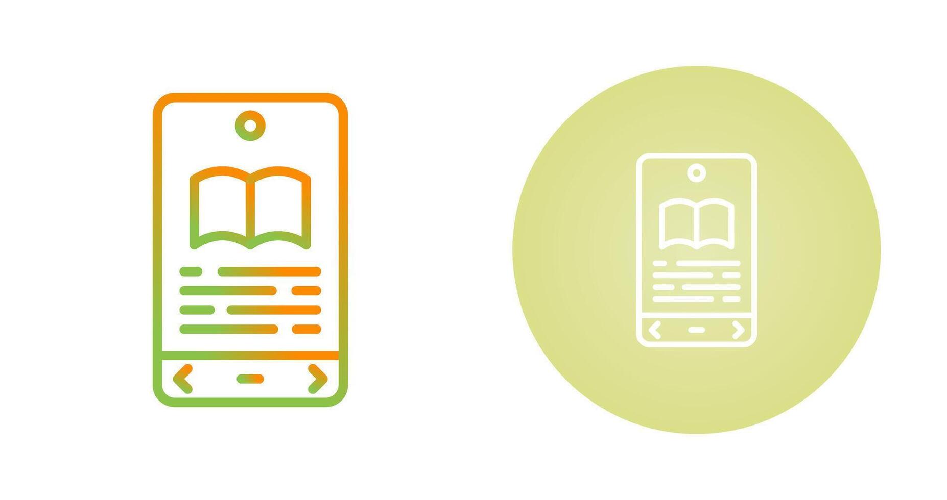 E book Reader Vector Icon