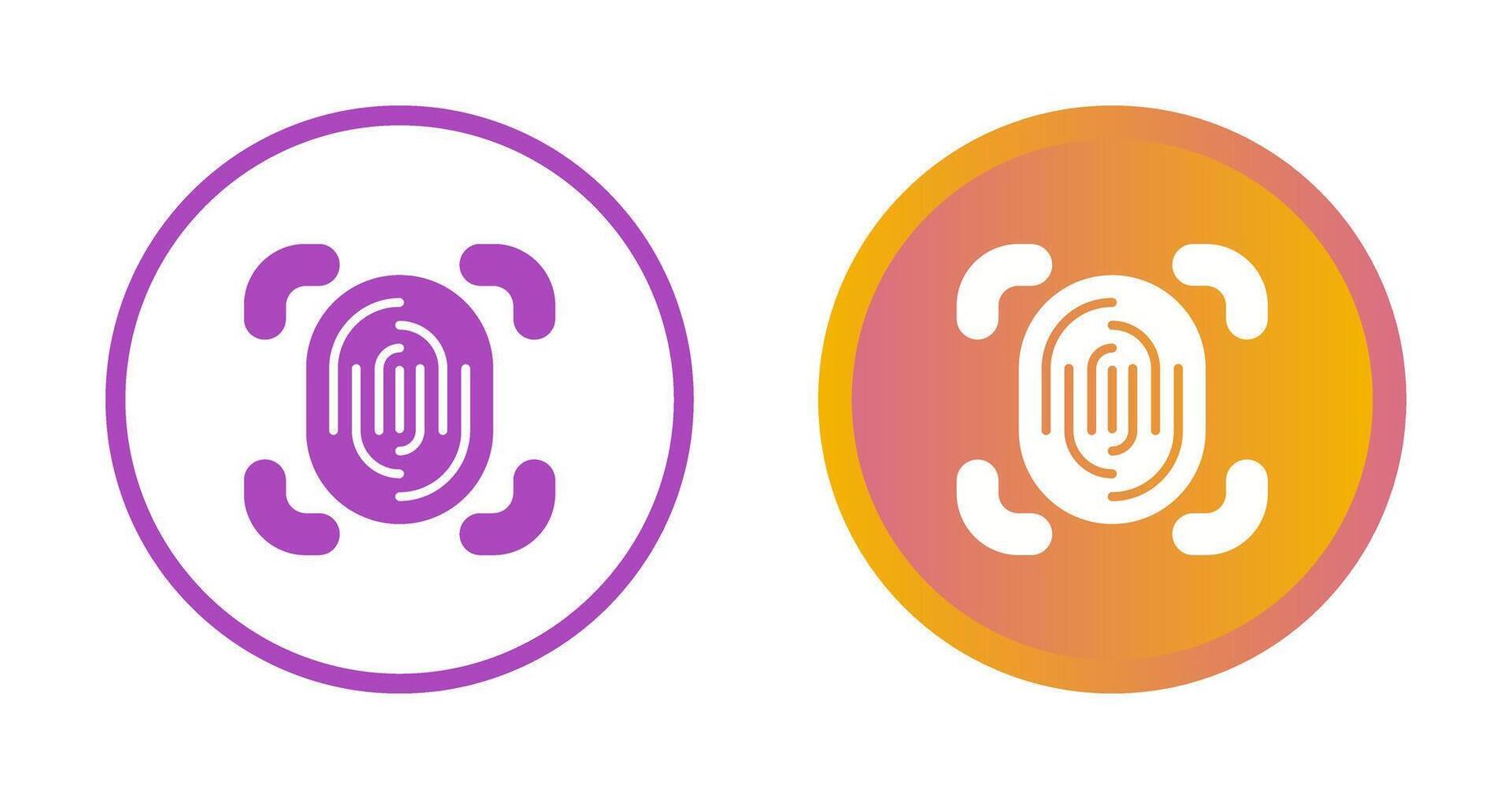 Fingerprint Scanner Vector Icon