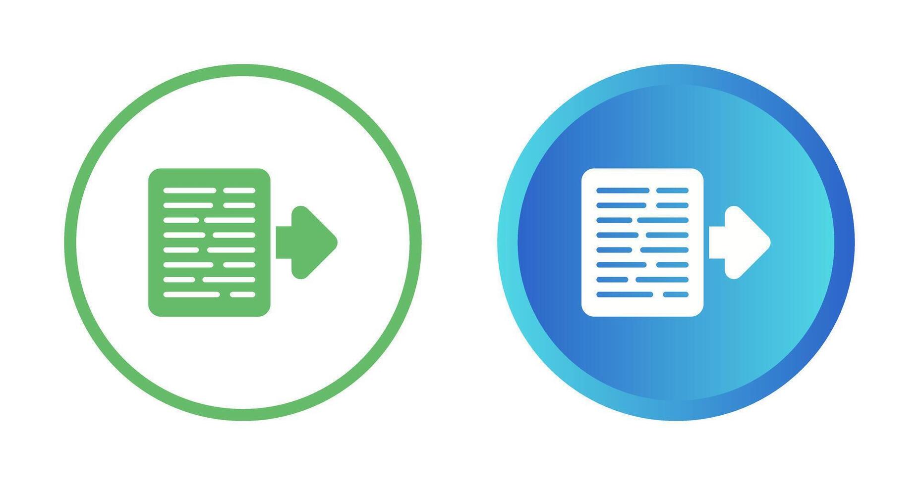 Document Export Vector Icon