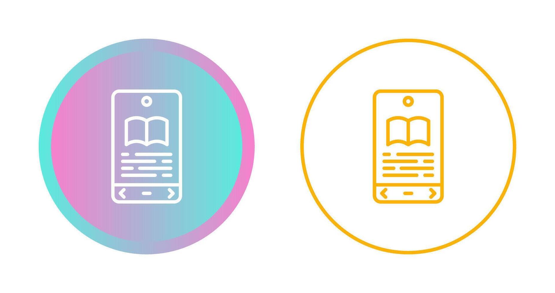 E book Reader Vector Icon