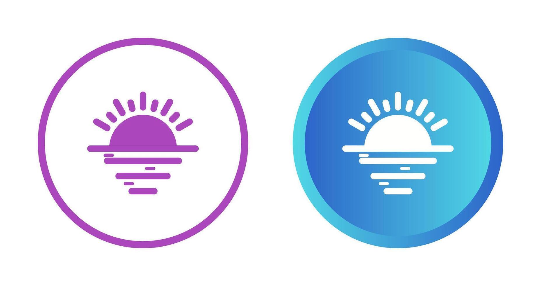 Sunset Vector Icon