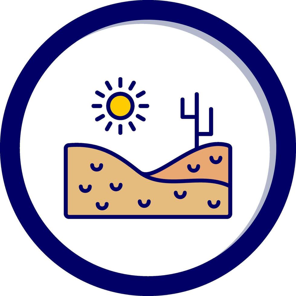 icono de vector de desierto