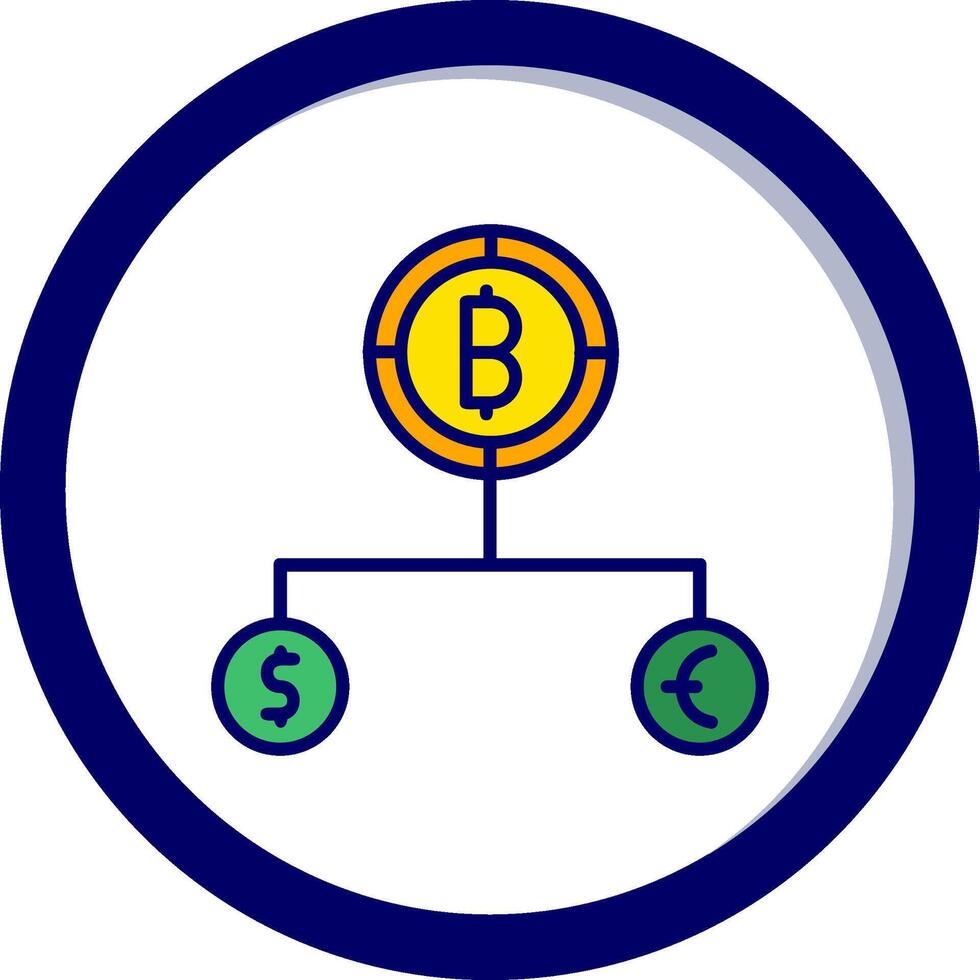 Divide Currency Vector Icon