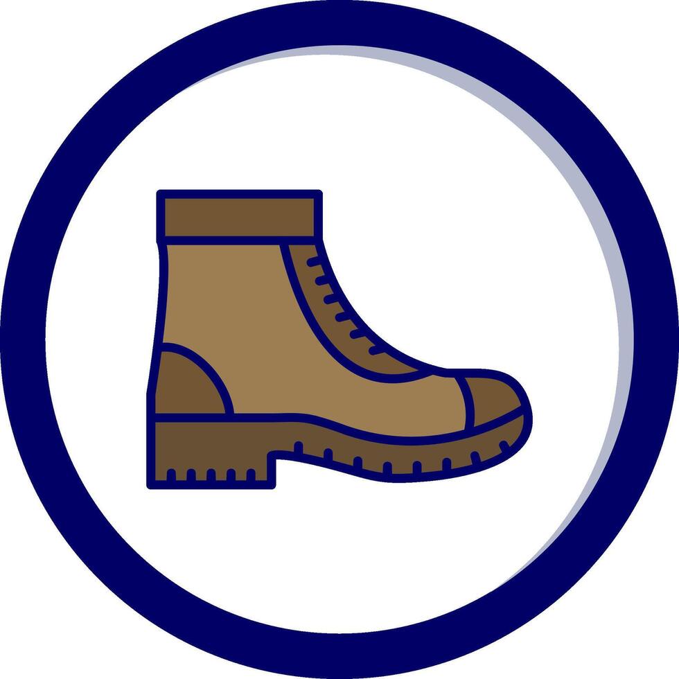 militar bota vector icono