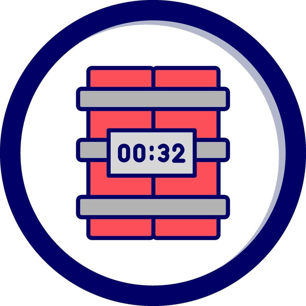 C4 Time Bomb Vector Icon