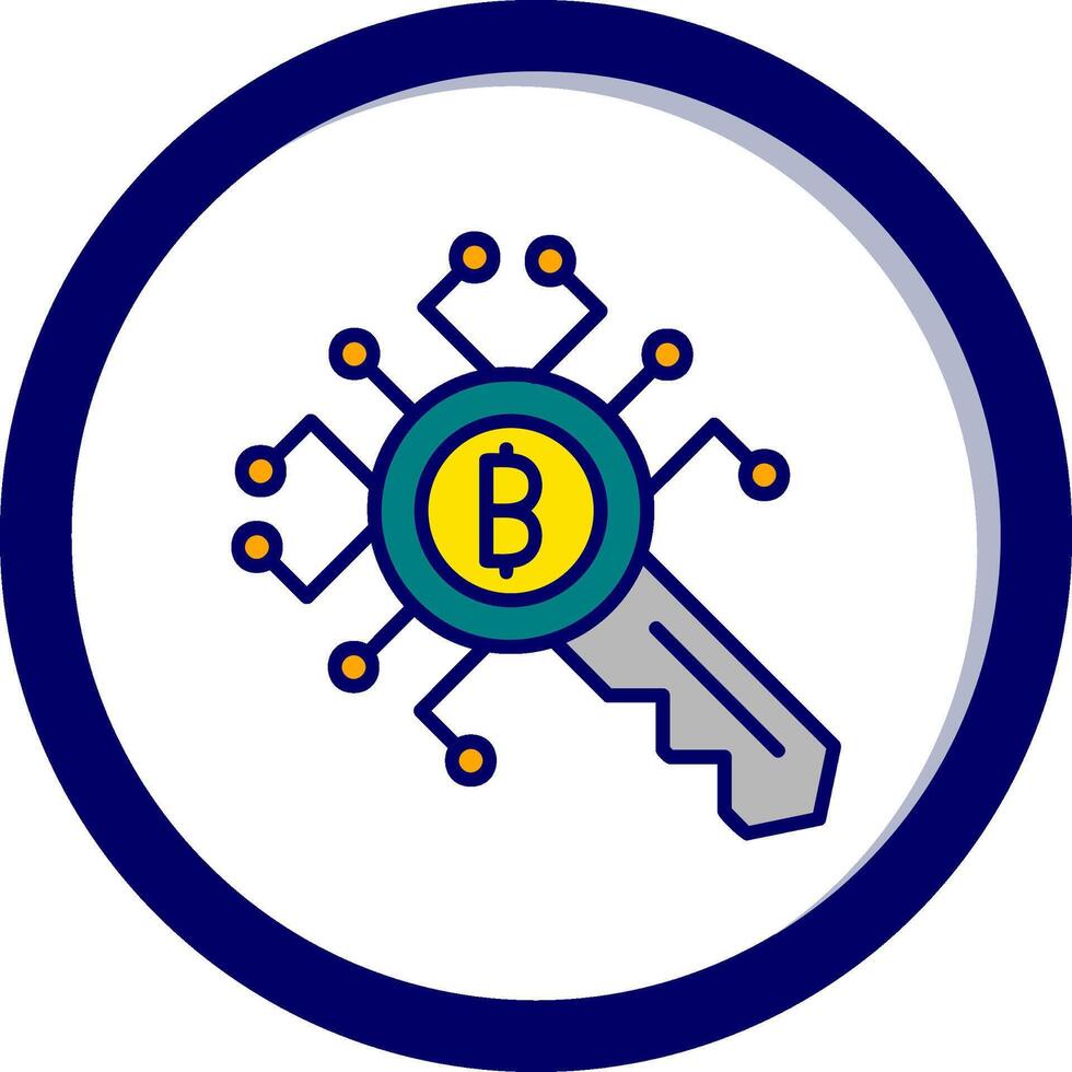 Encryption Key Vector Icon