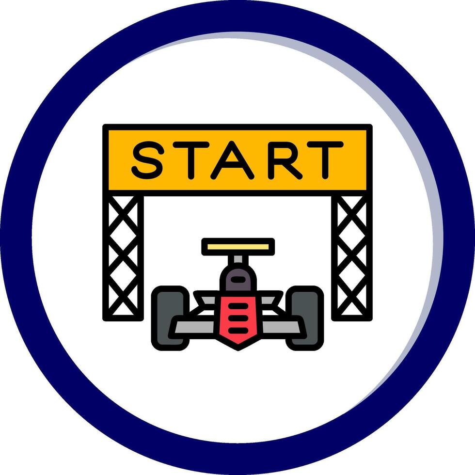 Starting Race  Vector Icon