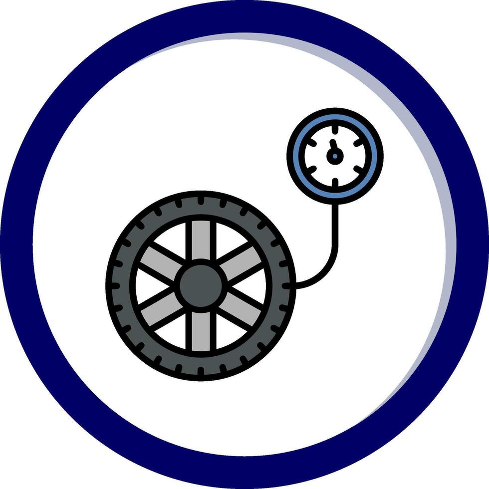 Pressure Gauge Vector Icon