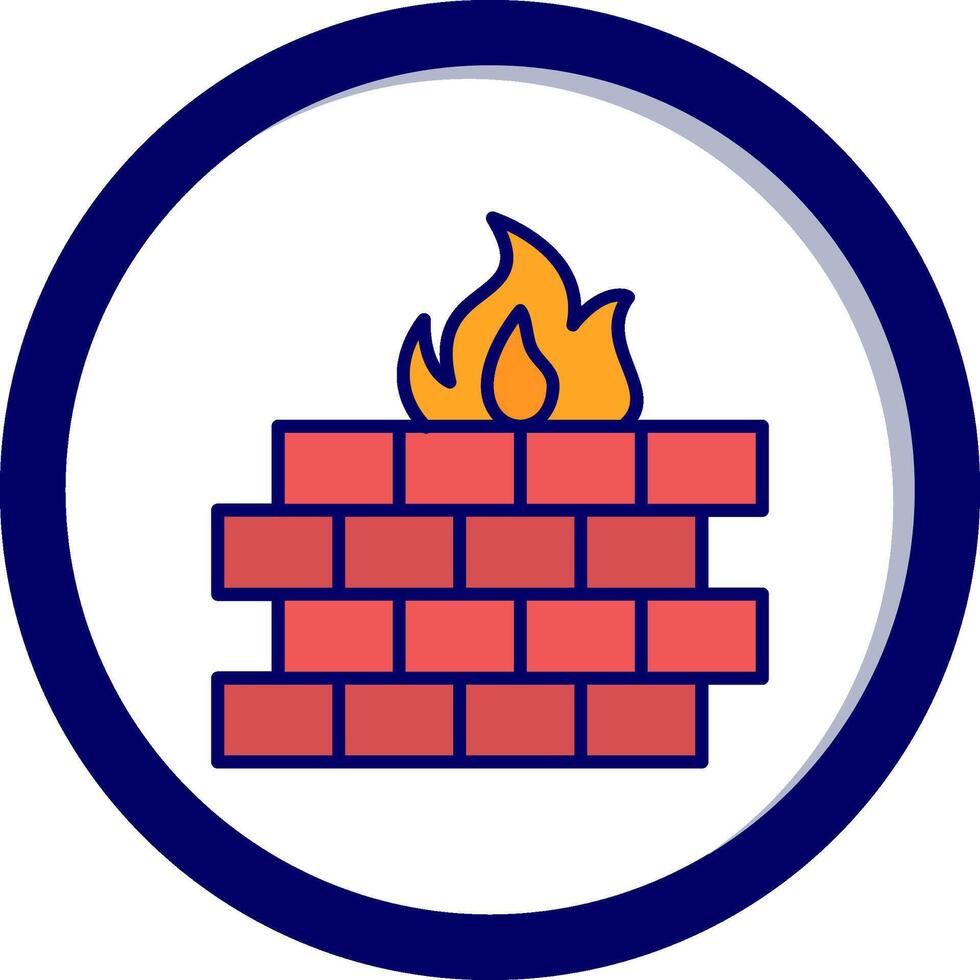 icono de vector de firewall