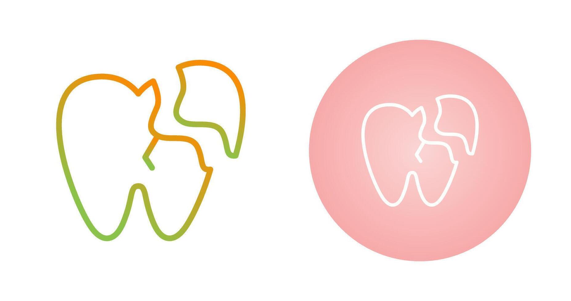 Broken Tooth Vector Icon