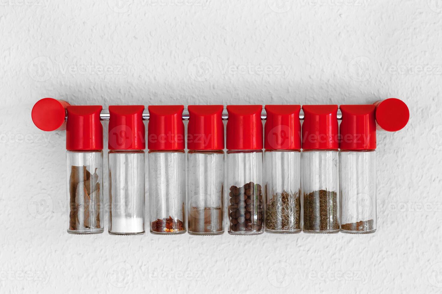 Spices Assortment on wall photo