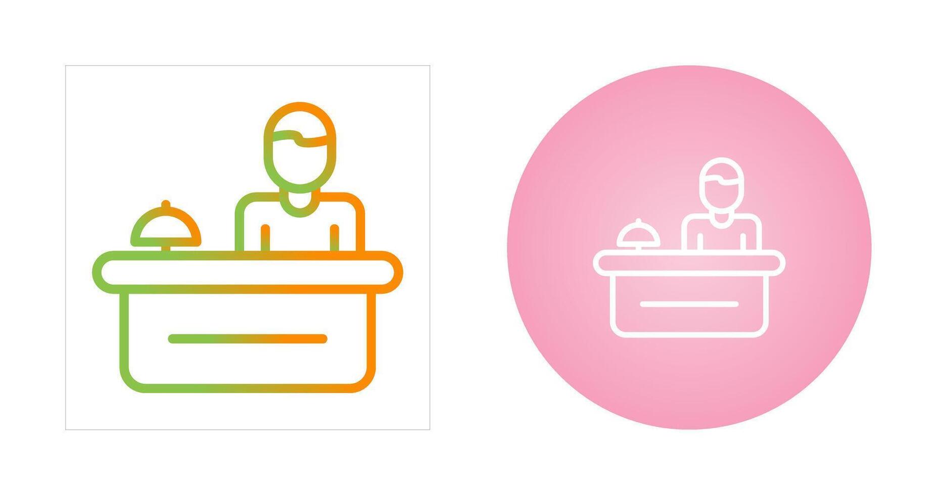 Hotel Reception Vector Icon