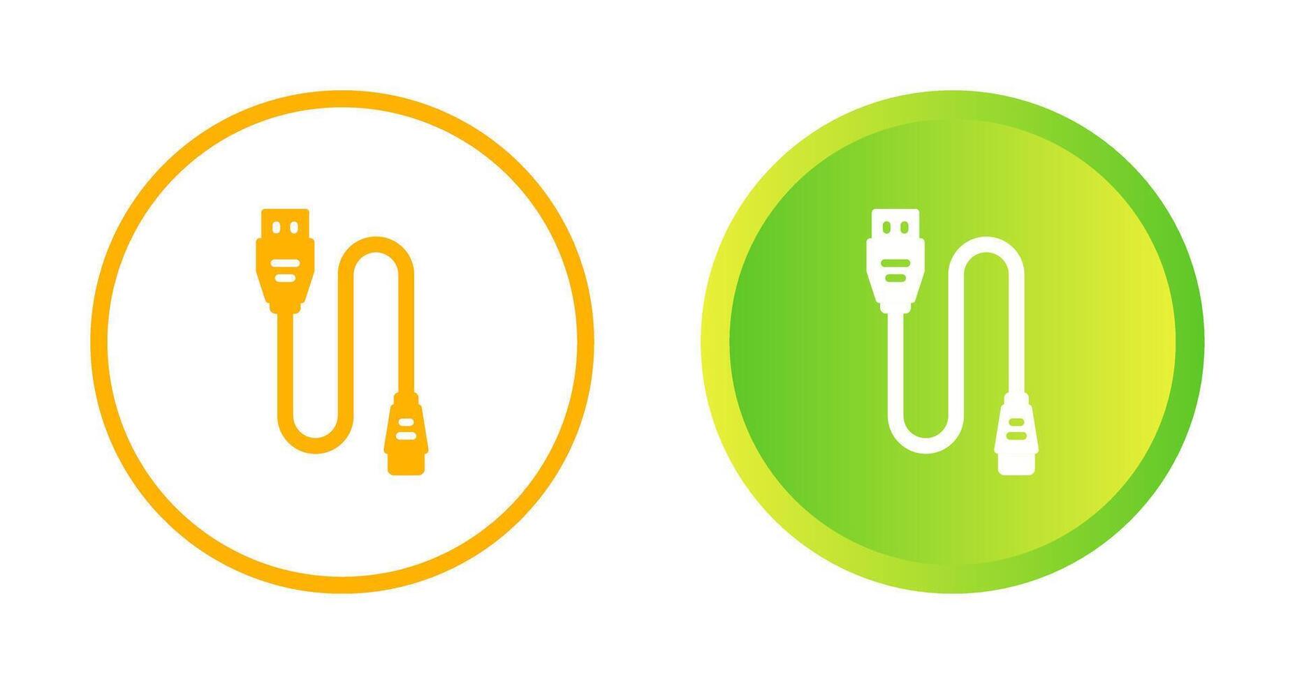 Printer Cable Vector Icon